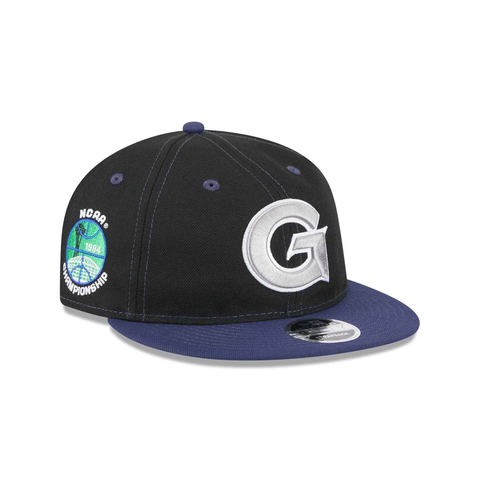 Georgetown Hoyas Tournament Side Patch Retro Crown 9FIFTY Strapback Hat sold by New Era