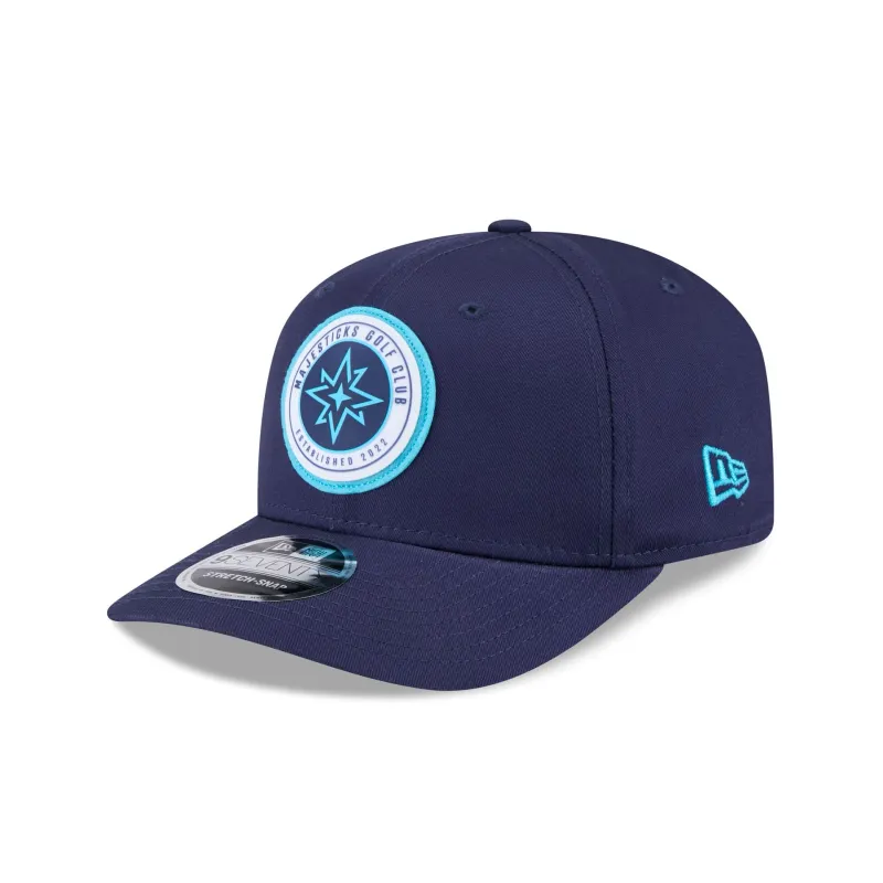 Majesticks GC Circle Patch 9SEVENTY Stretch-Snap Hat sold by New Era