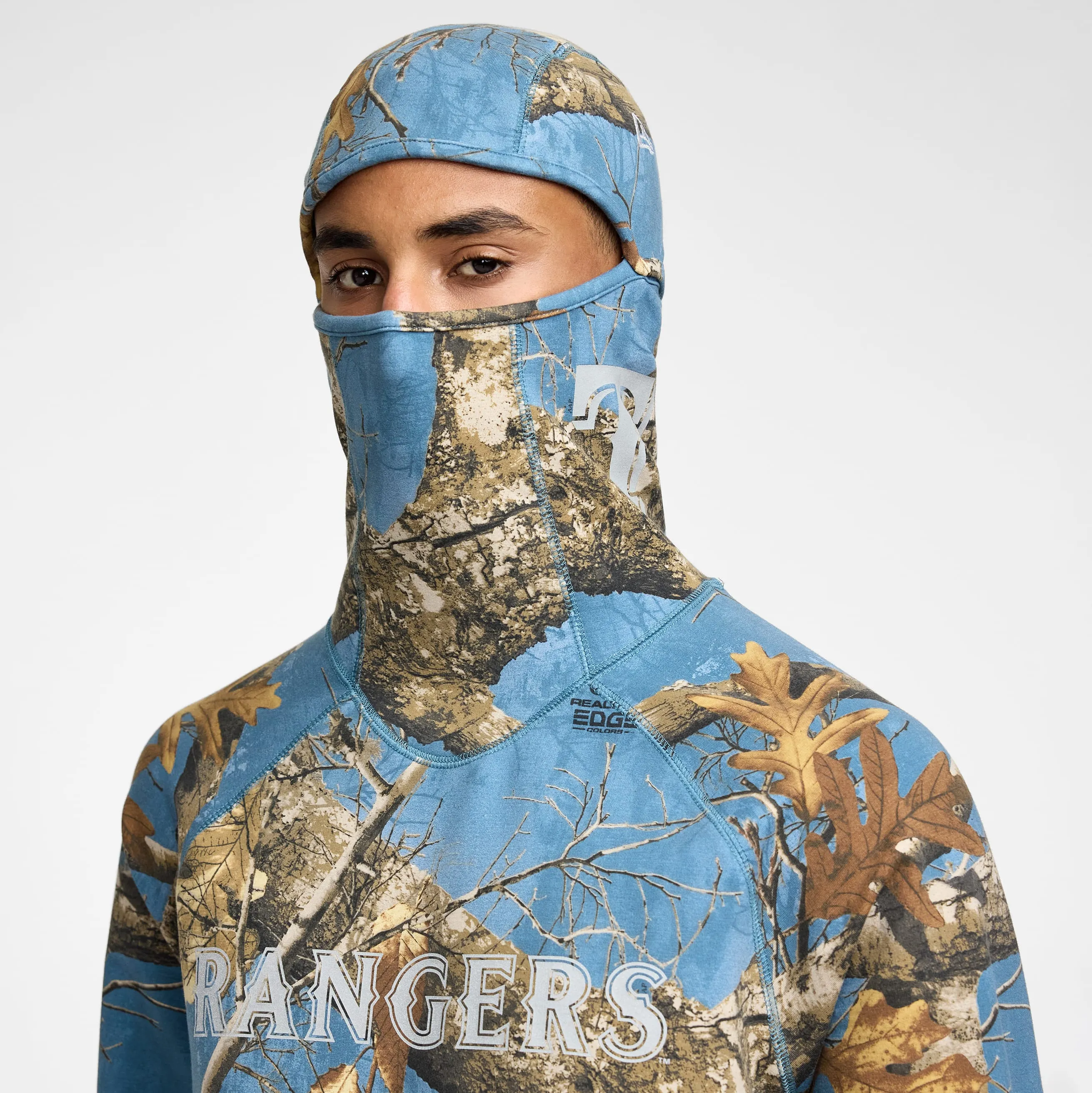 Texas Rangers Realtree Balaclava Hoodie sold by New Era