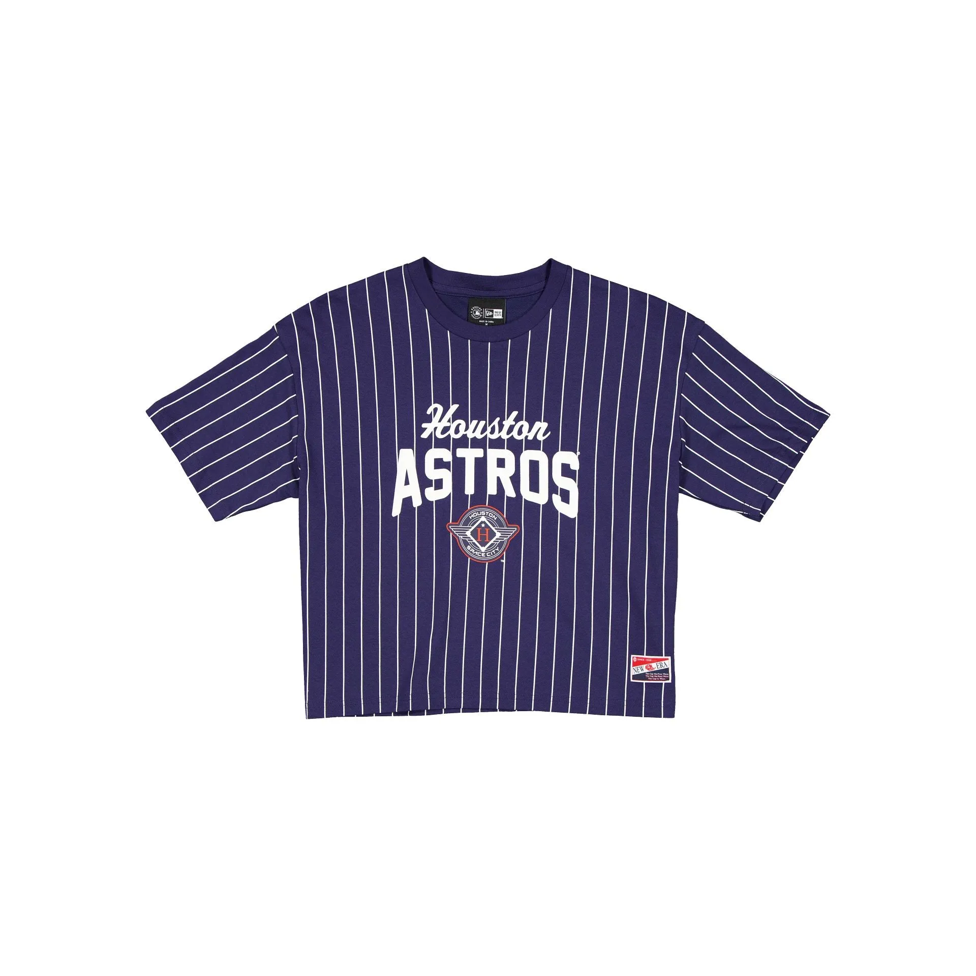 Houston Astros City Connect Women's Pinstripe T-Shirt sold by New Era