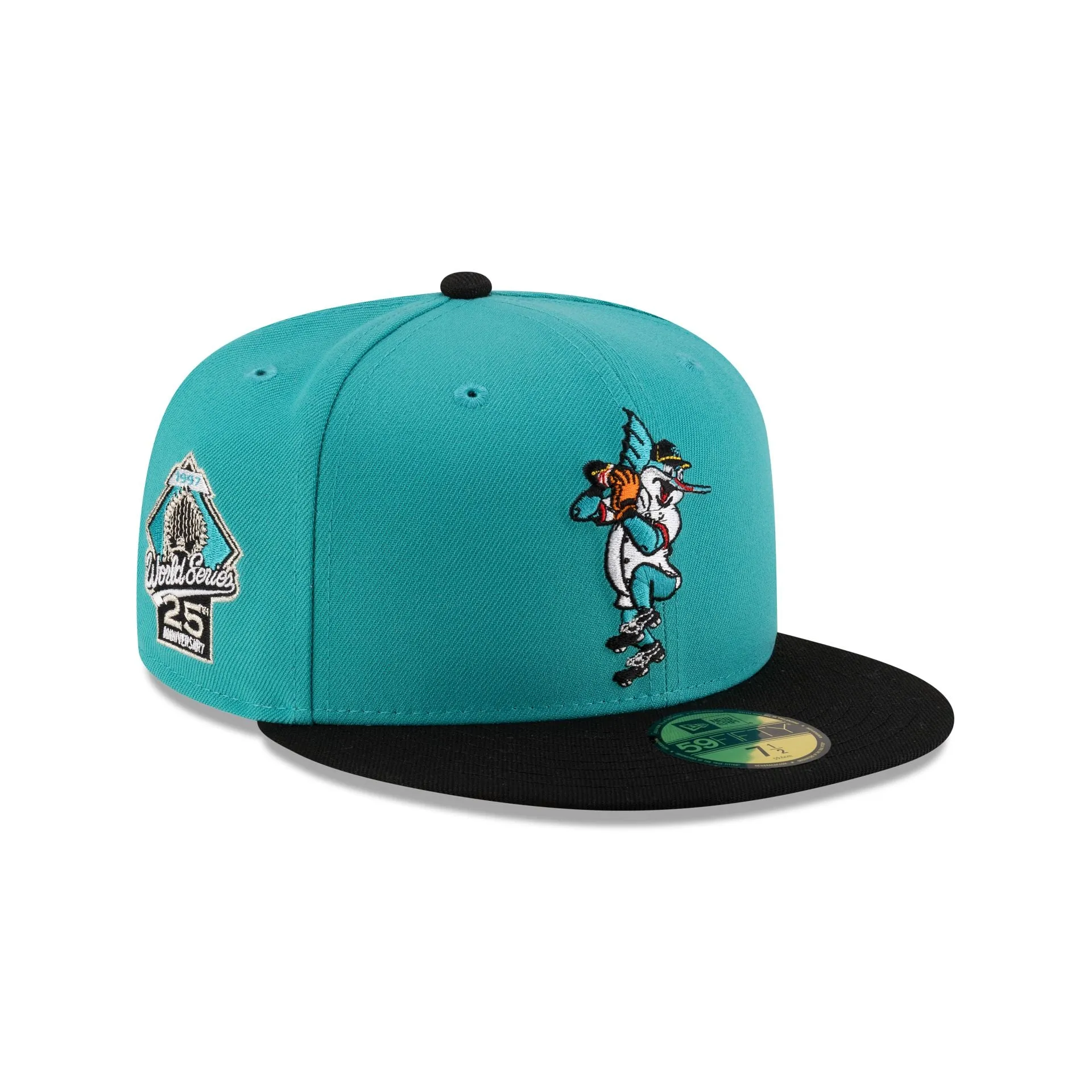 Miami Marlins Mascot Blue 59FIFTY Fitted Hat sold by New Era