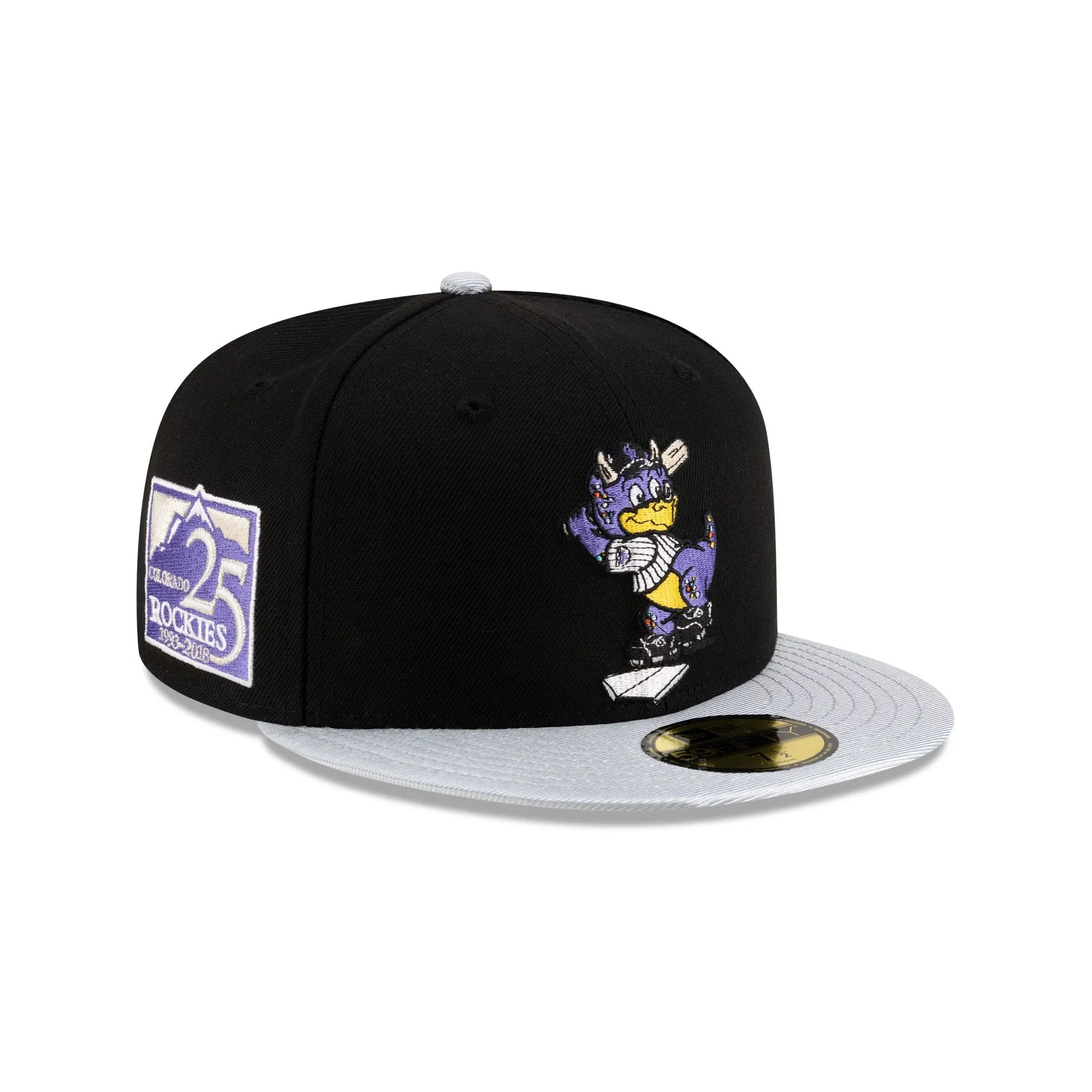 Colorado Rockies Mascot Black 59FIFTY Fitted Hat sold by New Era
