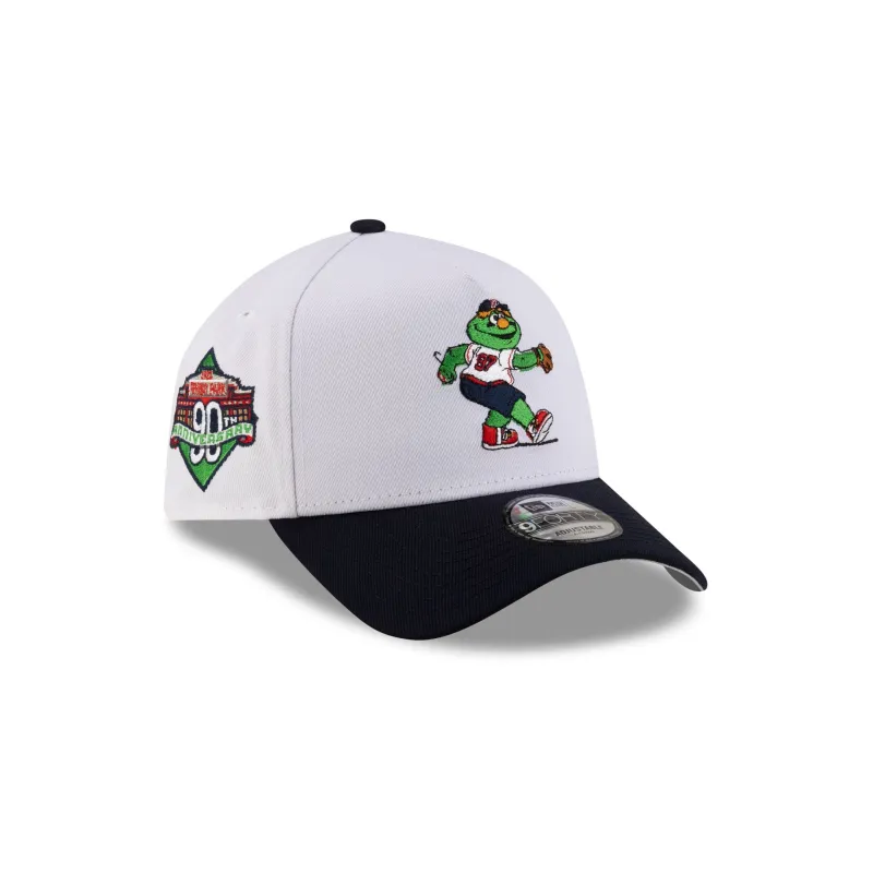 Boston Red Sox Mascot White 9FORTY A-Frame Snapback Hat sold by New Era