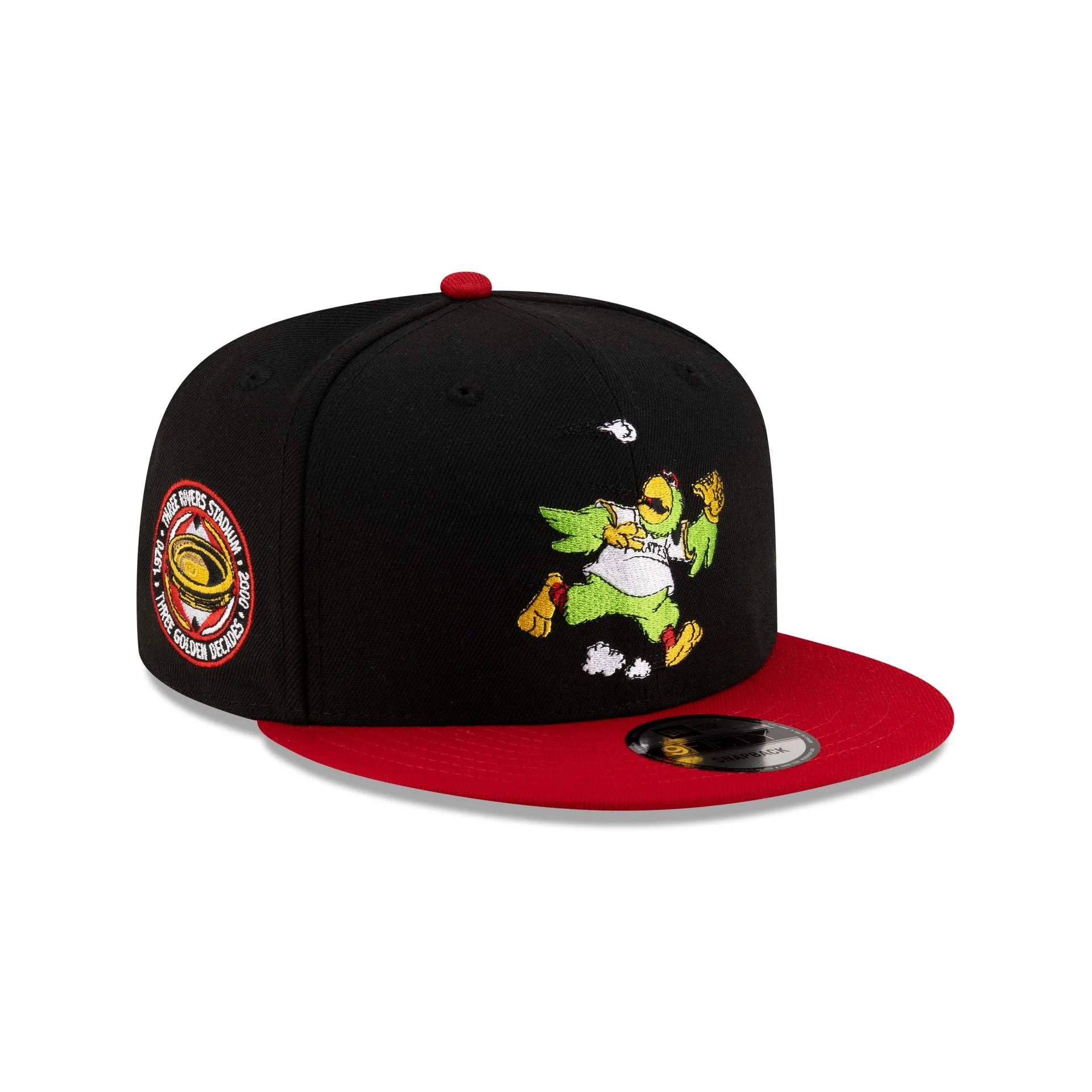 Pittsburgh Pirates Mascot Black 9FIFTY Snapback Hat sold by New Era