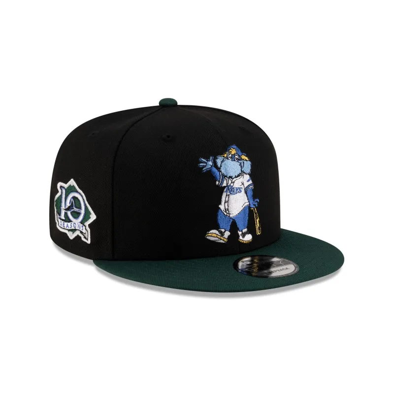 Tampa Bay Rays Mascot Black 9FIFTY Snapback Hat sold by New Era