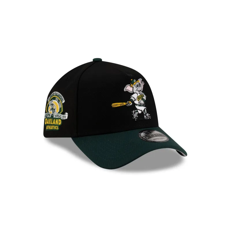 Athletics Mascot Black 9FORTY A-Frame Snapback Hat sold by New Era