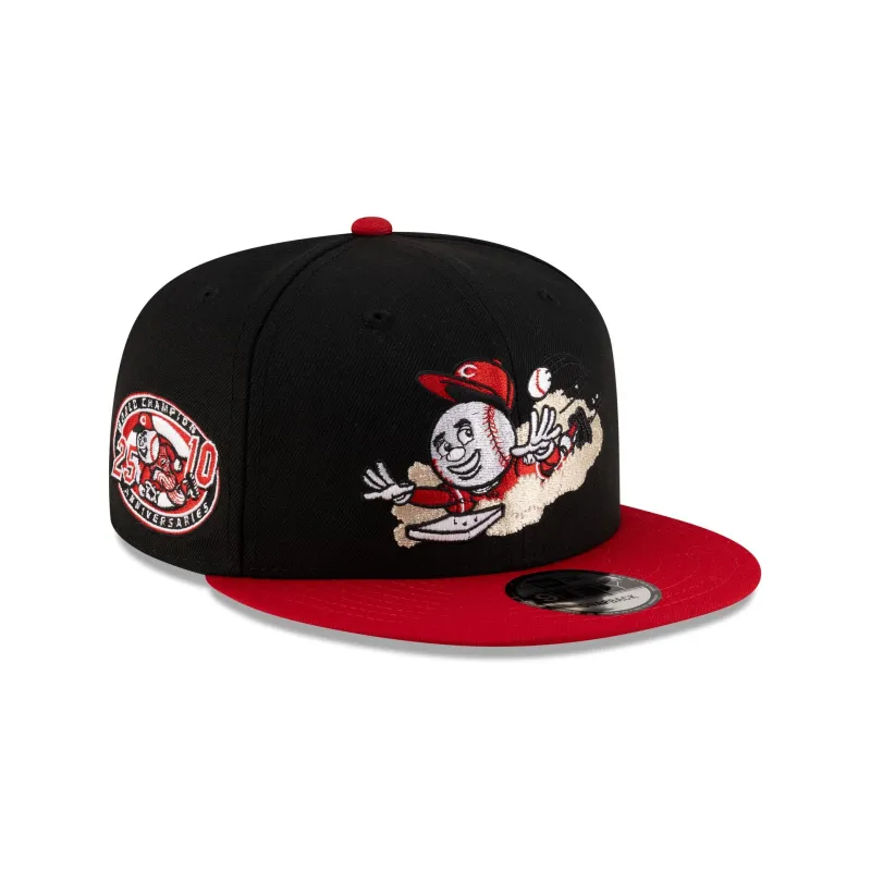 Cincinnati Reds Mascot Black 9FIFTY Snapback Hat sold by New Era