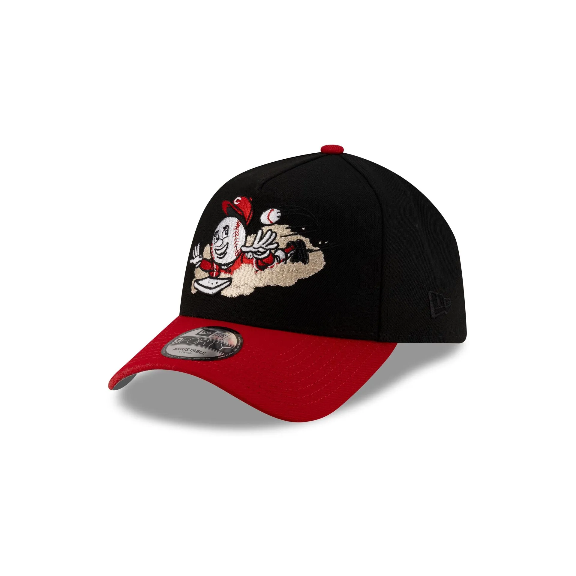 Cincinnati Reds Mascot Black 9FORTY A-Frame Snapback Hat sold by New Era product image thumbnail 3