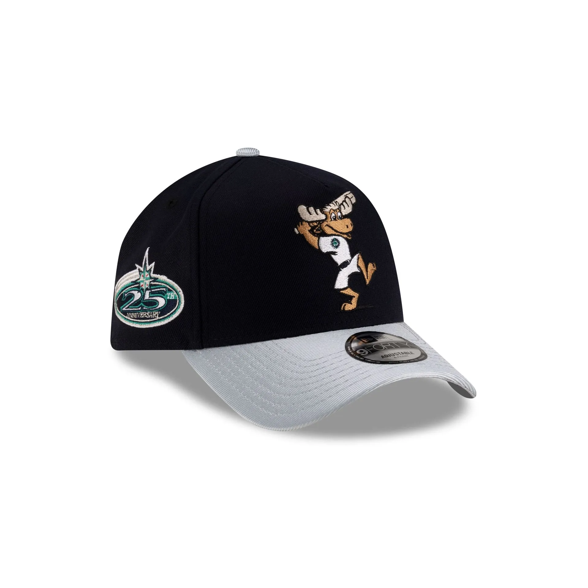 Seattle Mariners Mascot Navy 9FORTY A-Frame Snapback Hat sold by New Era
