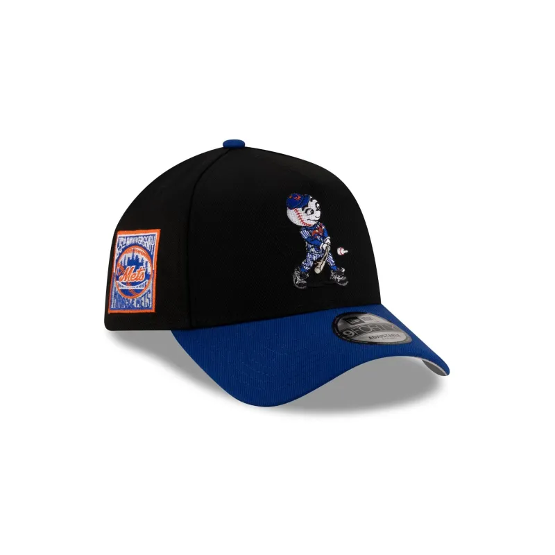 New York Mets Mascot Black 9FORTY A-Frame Snapback Hat sold by New Era