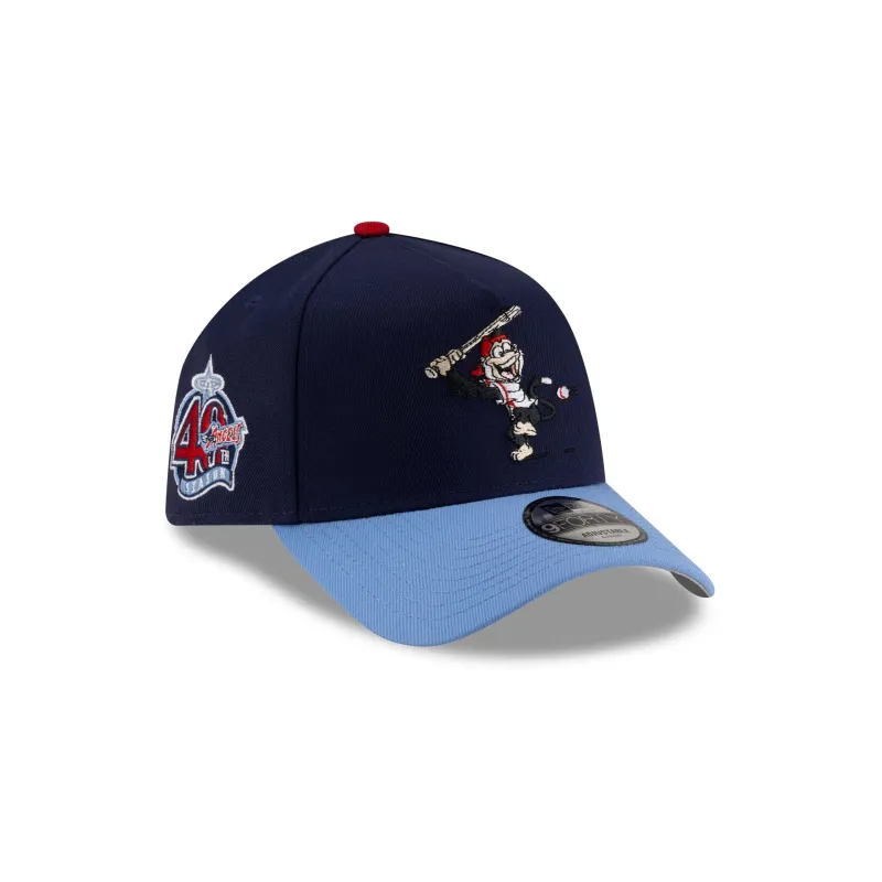 Los Angeles Angels Mascot Light Navy 9FORTY A-Frame Snapback Hat sold by New Era