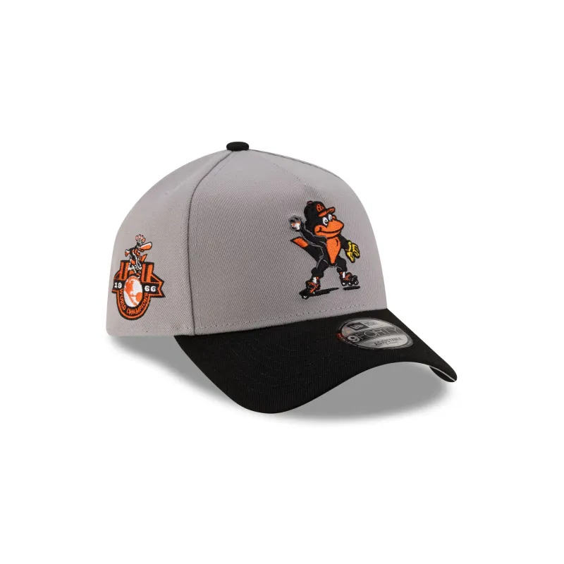 Baltimore Orioles Mascot Gray 9FORTY A-Frame Snapback Hat sold by New Era