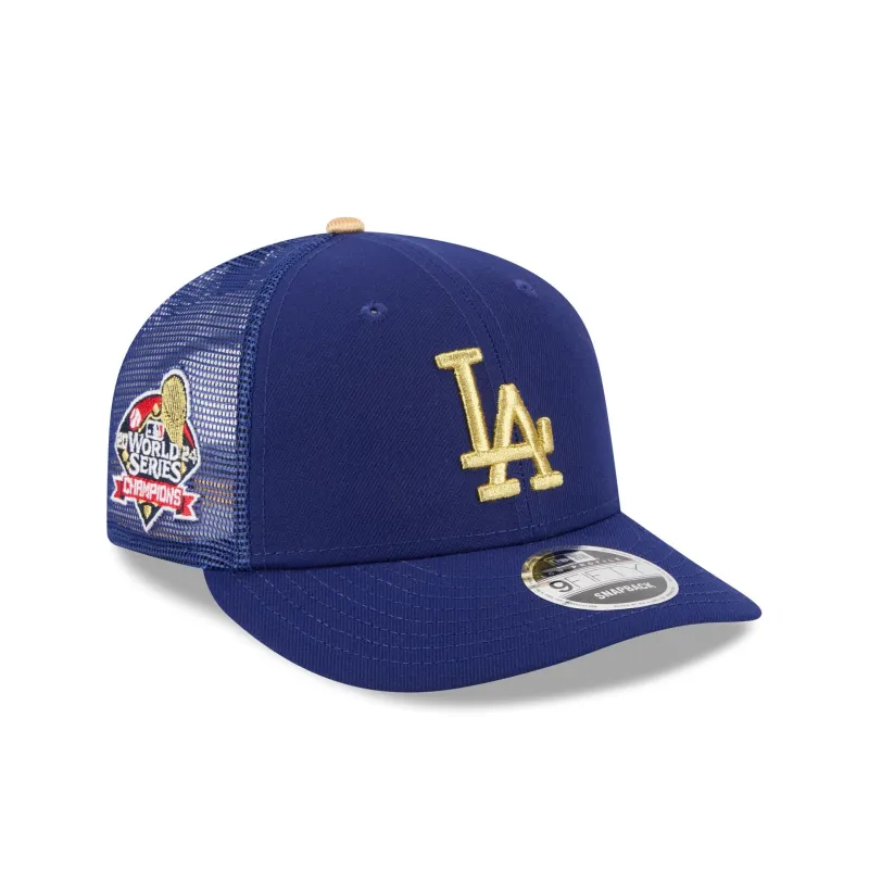 Los Angeles Dodgers Gold Collection Low Profile 9FIFTY Trucker Hat sold by New Era