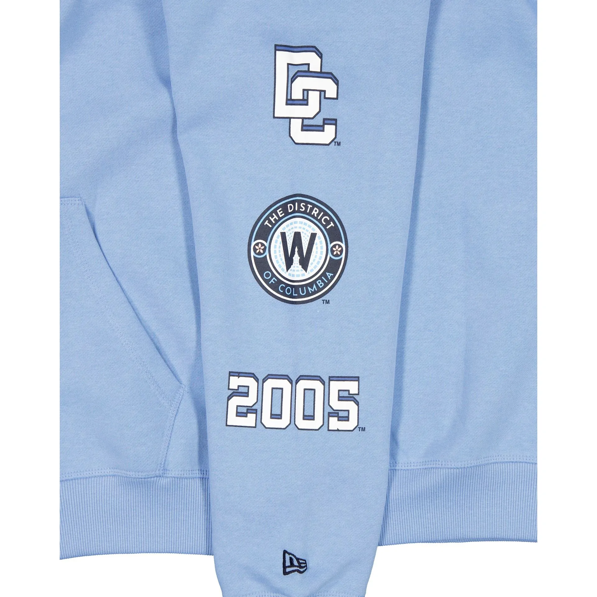 Washington Nationals City Connect Women's Pastel Blue Hoodie sold by New Era product image thumbnail 2