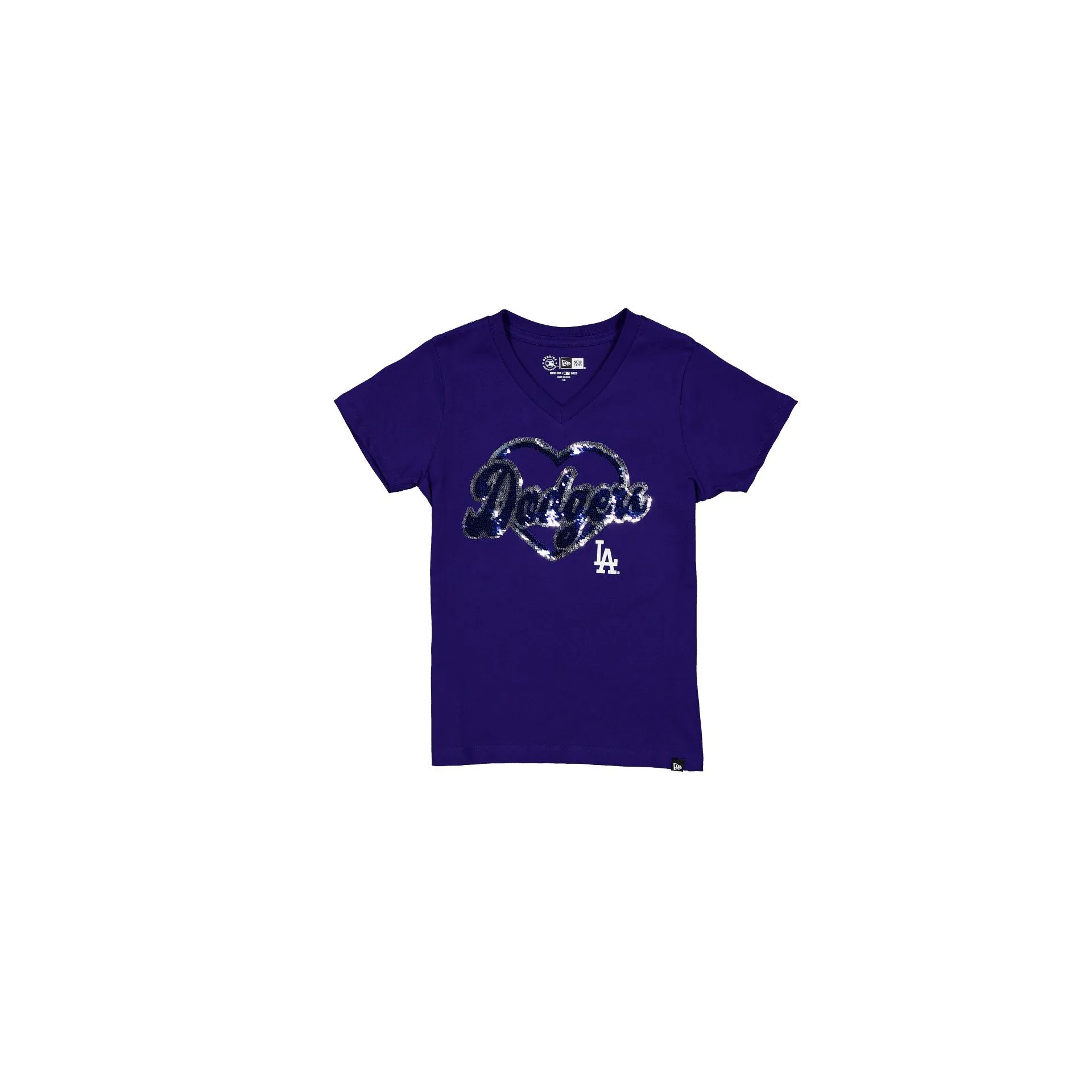 Los Angeles Dodgers Sparkle Girls T-Shirt sold by New Era