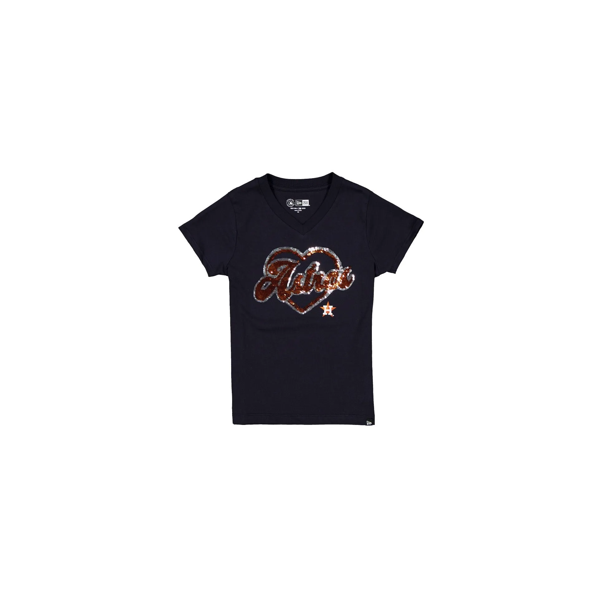 Houston Astros Sparkle Girls T-Shirt sold by New Era