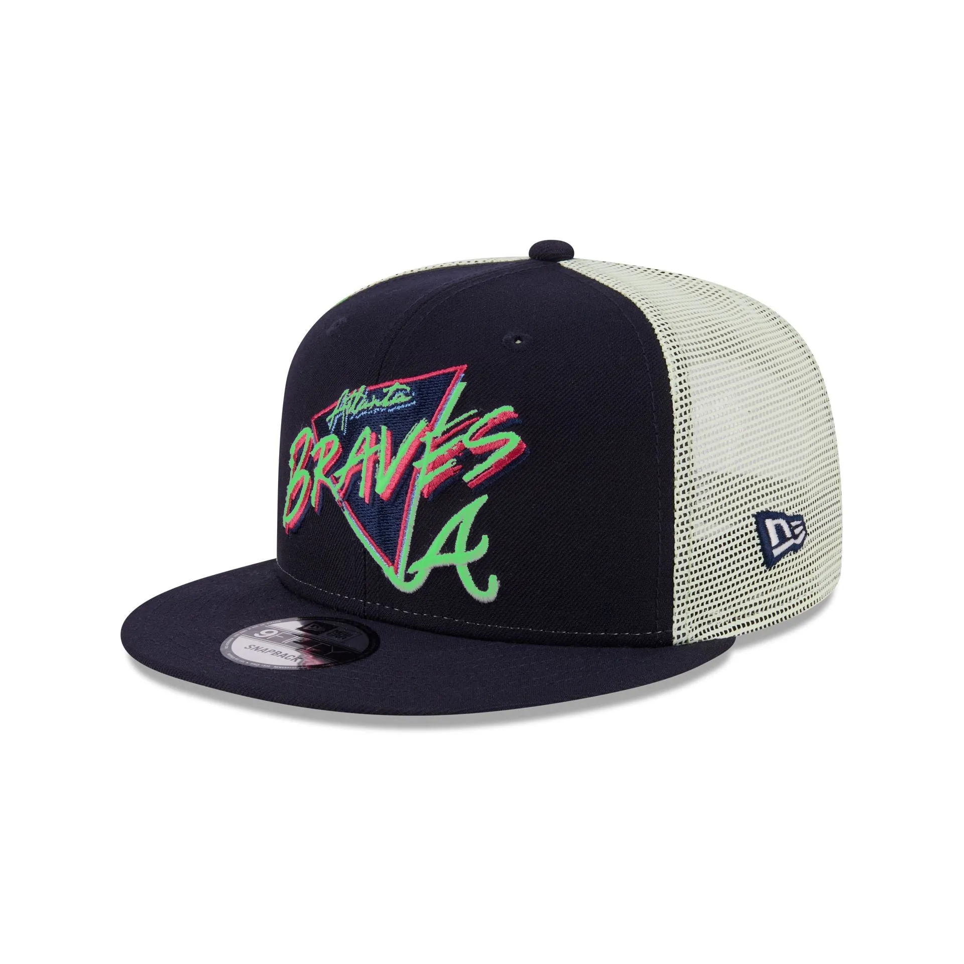 Atlanta Braves Glow-In-The-Dark 9FIFTY Trucker Hat sold by New Era product image thumbnail 2