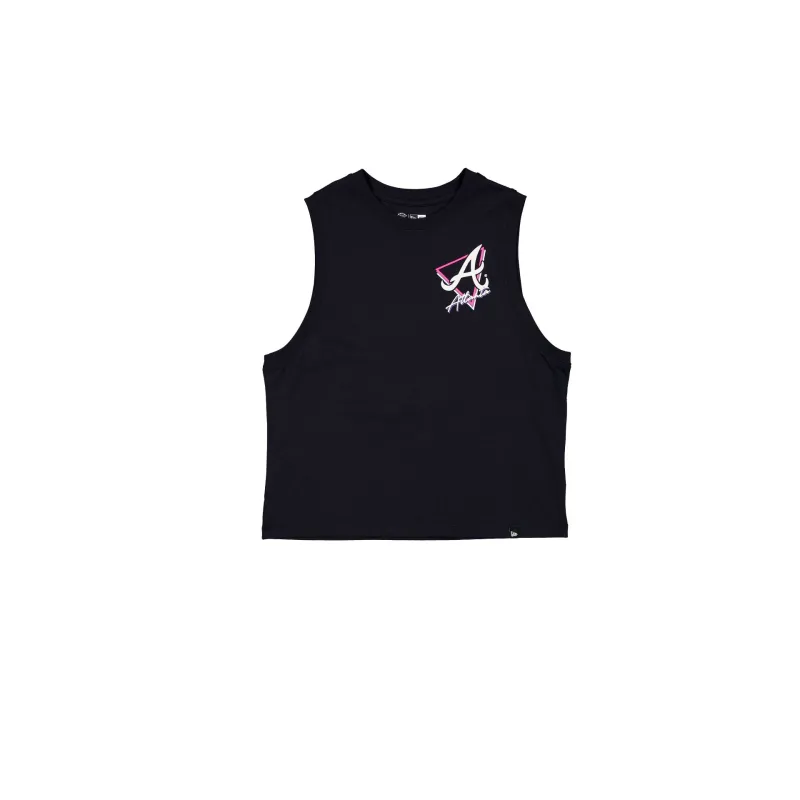 Atlanta Braves Trend Glow Logo Women's Tank Top sold by New Era