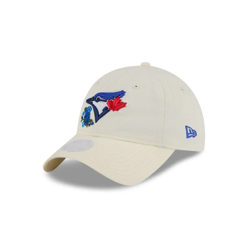 Toronto Blue Jays Women's Floral Stitch 9TWENTY Adjustable Hat sold by New Era