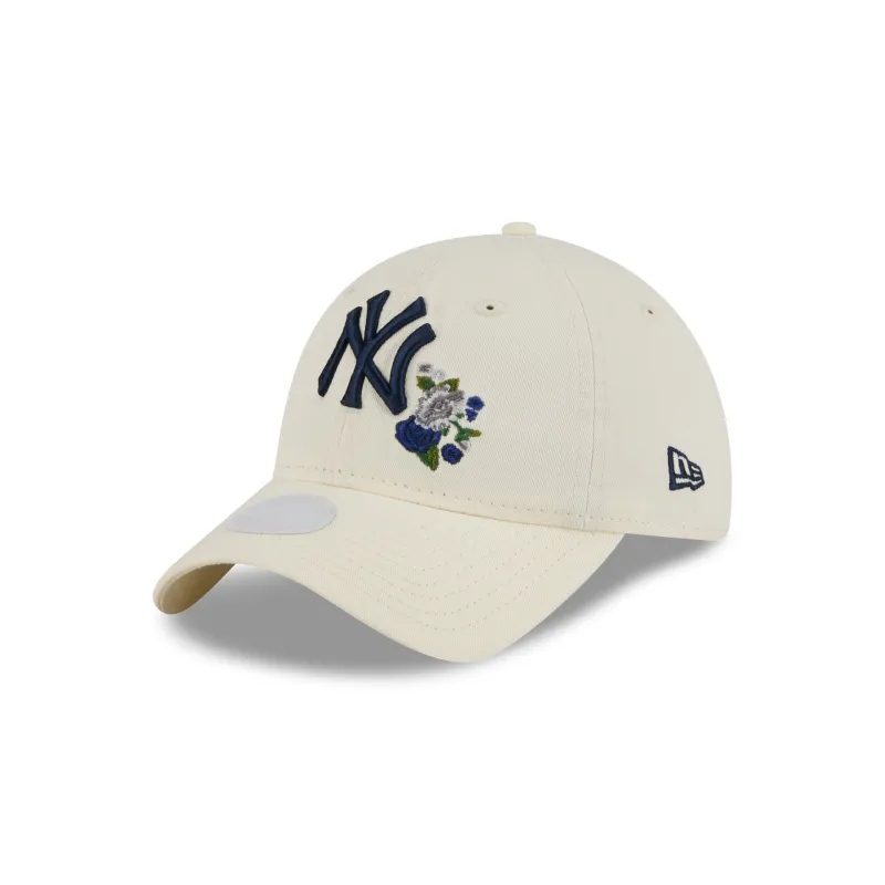 New York Yankees Women's Floral Stitch 9TWENTY Adjustable Hat sold by New Era