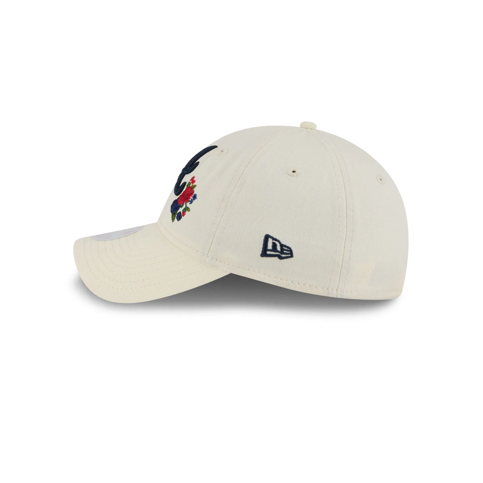 Atlanta Braves Women's Floral Stitch 9TWENTY Adjustable Hat sold by New Era product image thumbnail 4