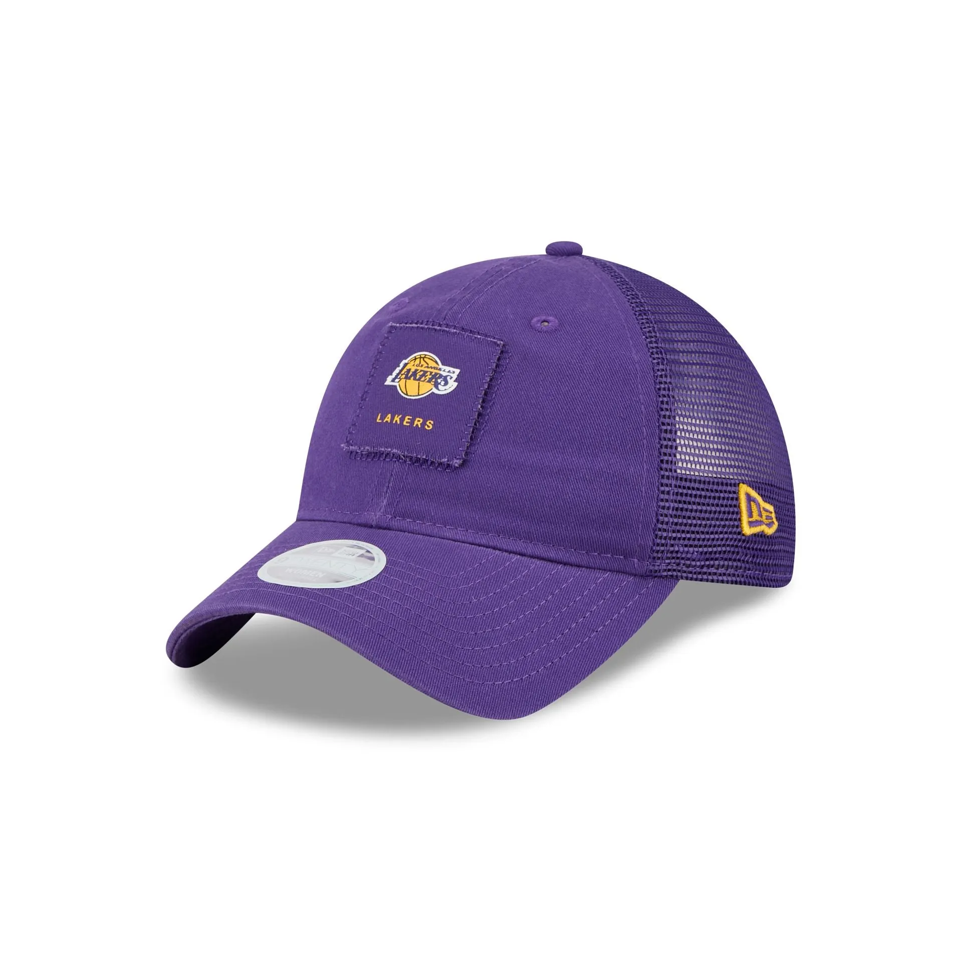 Los Angeles Lakers Women's Square Stitch 9TWENTY Trucker Hat sold by New Era