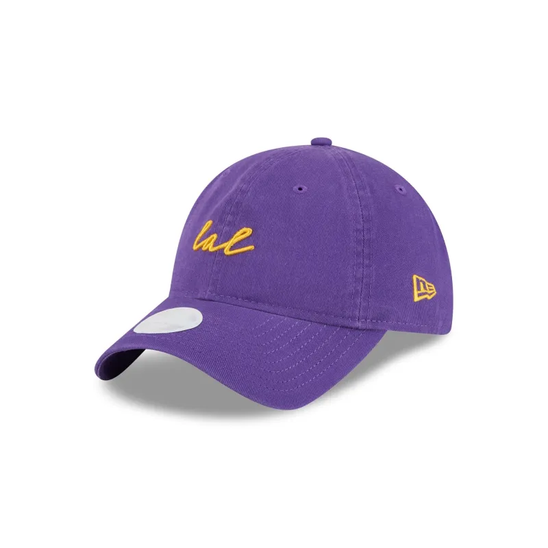 Los Angeles Lakers Women's Script 9TWENTY Adjustable Hat sold by New Era
