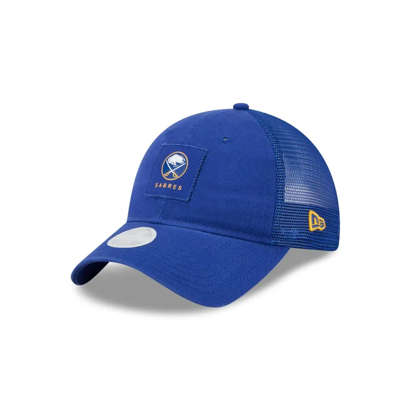 Buffalo Sabres Women's Square Stitch 9TWENTY Trucker Hat sold by New Era