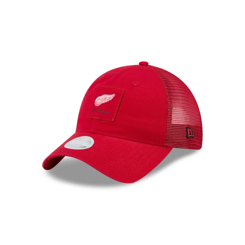 Detroit Red Wings Women's Square Stitch 9TWENTY Trucker Hat sold by New Era