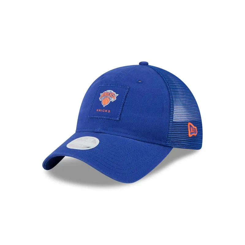 New York Knicks Women's Square Stitch 9TWENTY Trucker Hat sold by New Era
