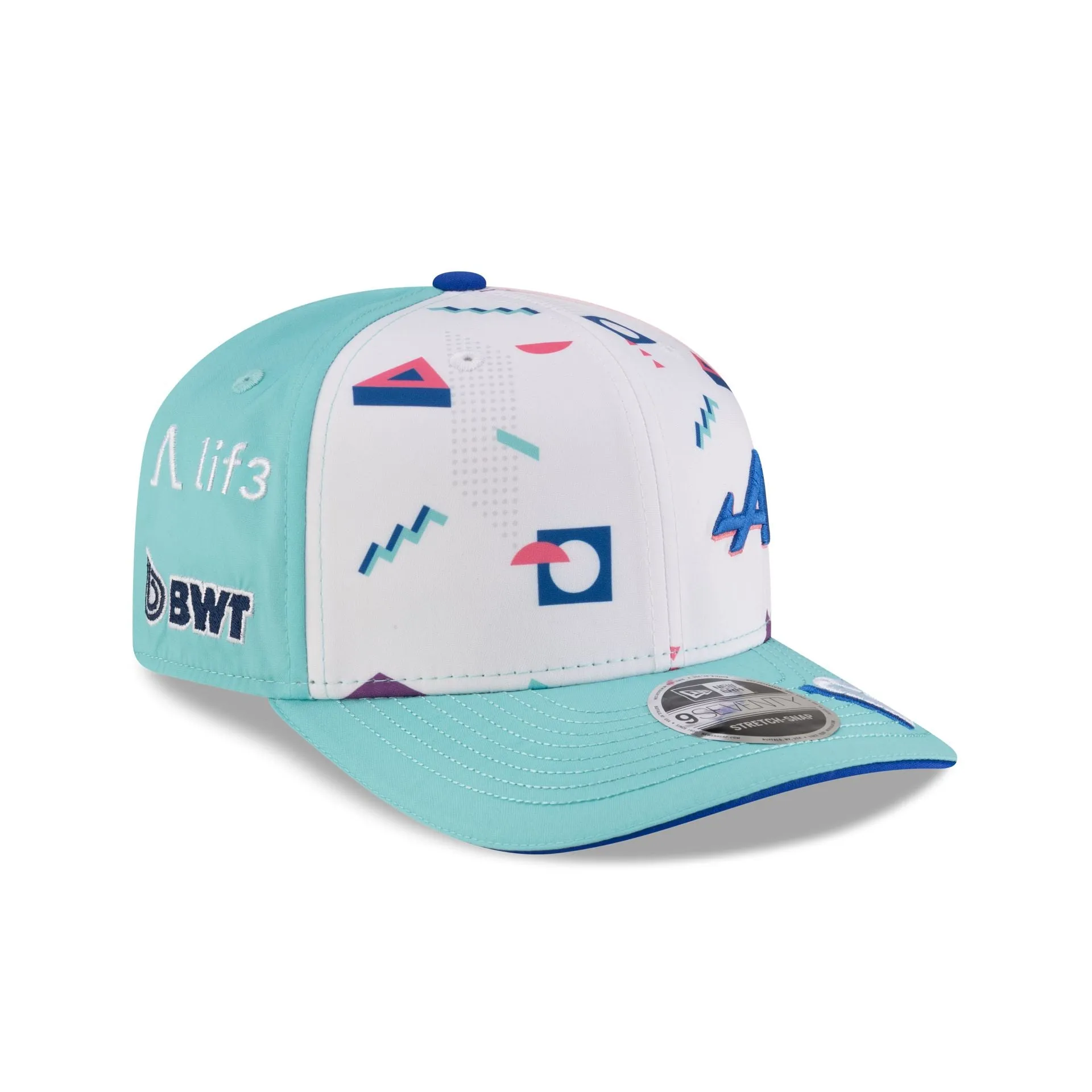 2025 Miami Race Special BWT Alpine F1 Team Pierre Gasly 9SEVENTY Stretch-Snap Hat sold by New Era product image thumbnail 3