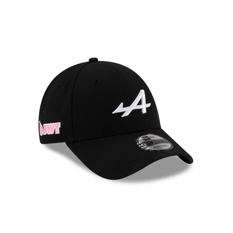BWT Alpine F1 Team Essential Black 9FORTY Snapback Hat sold by New Era