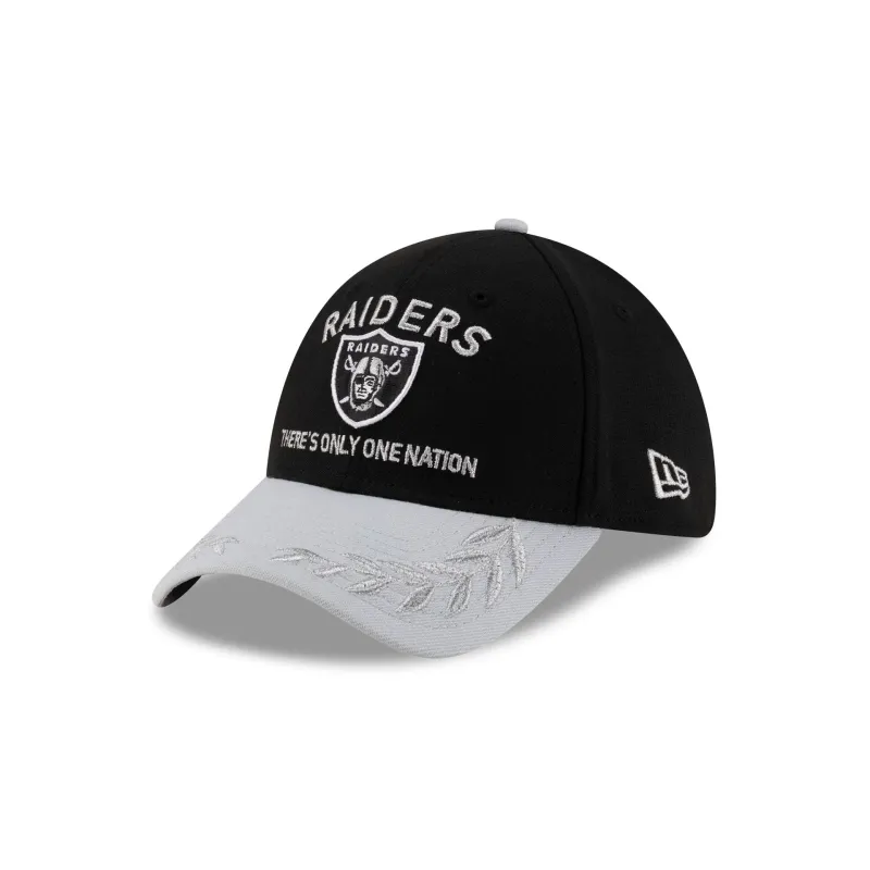 Las Vegas Raiders 2025 Draft 39THIRTY Stretch Fit Hat sold by New Era