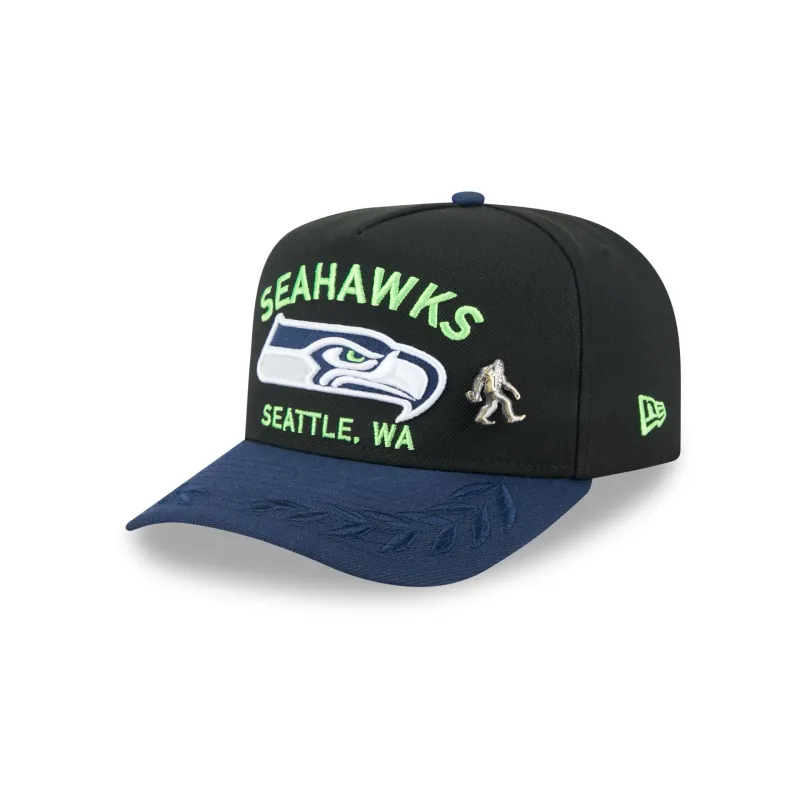Seattle Seahawks 2025 Draft Black 59FIFTY A-Frame Fitted Hat sold by New Era