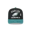 Philadelphia Eagles 2025 Draft Black 59FIFTY A-Frame Fitted Hat sold by New Era