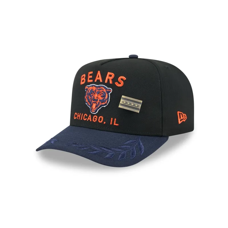 Chicago Bears 2025 Draft Black 59FIFTY A-Frame Fitted Hat sold by New Era