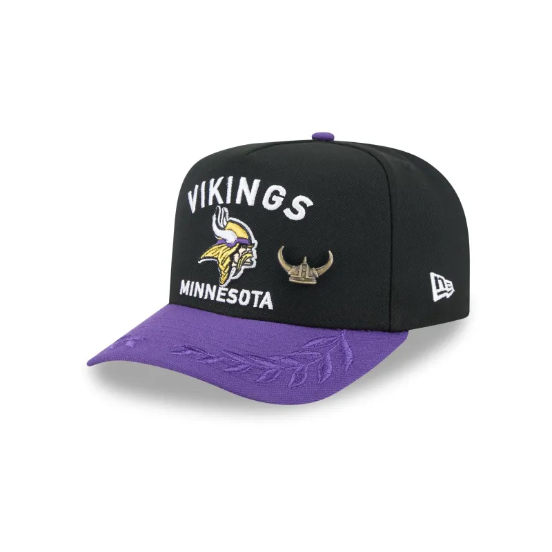 Minnesota Vikings 2025 Draft Black 59FIFTY A-Frame Fitted Hat sold by New Era
