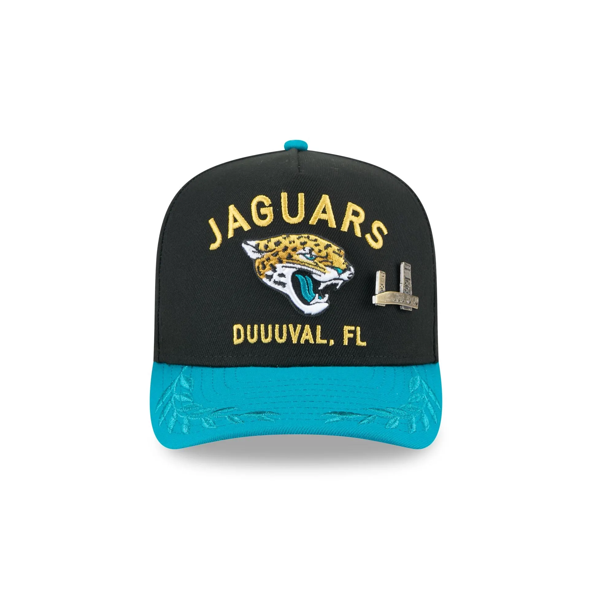 Jacksonville Jaguars 2025 Draft Black 59FIFTY A-Frame Fitted Hat sold by New Era product image thumbnail 2