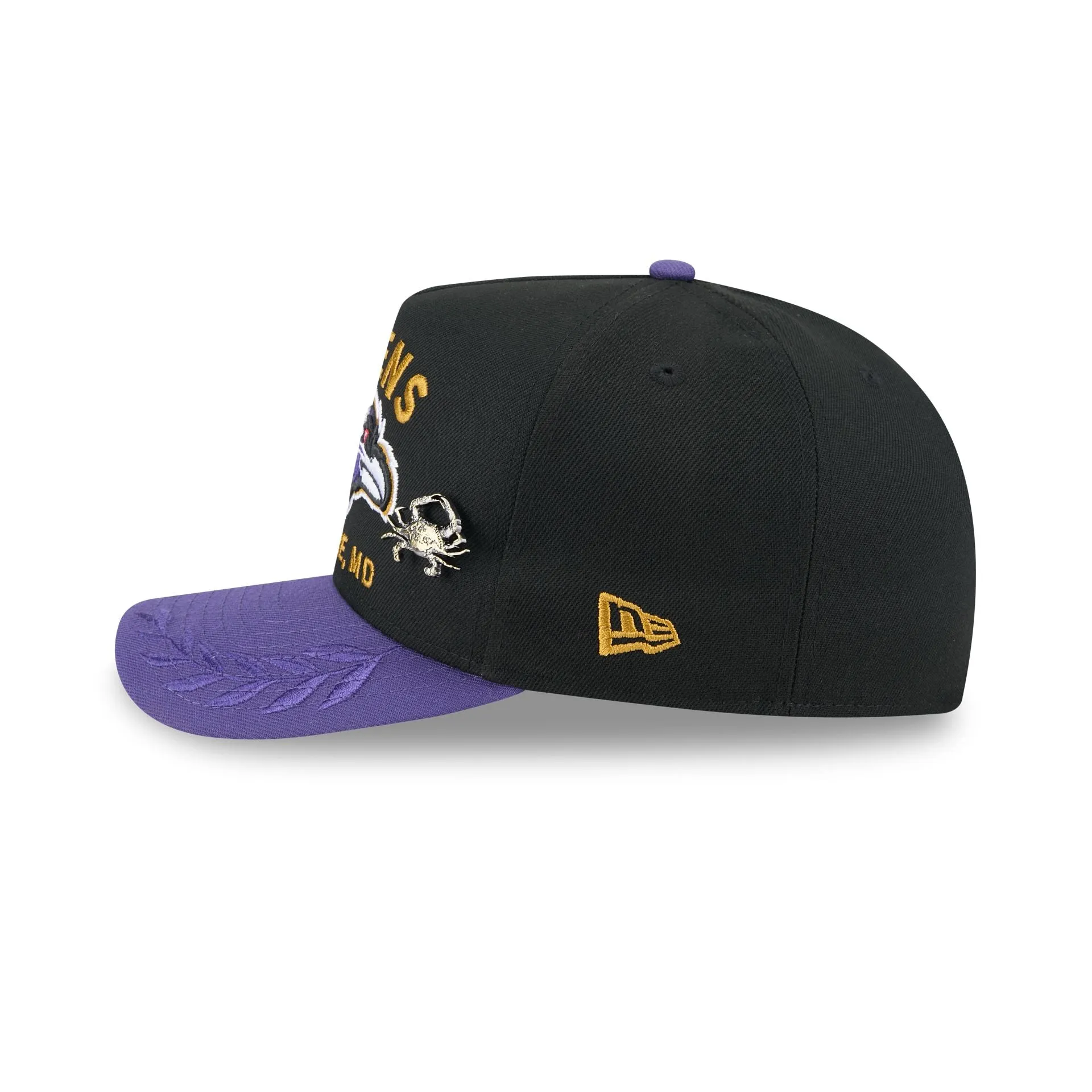 Baltimore Ravens 2025 Draft Black 59FIFTY A-Frame Fitted Hat sold by New Era product image thumbnail 4