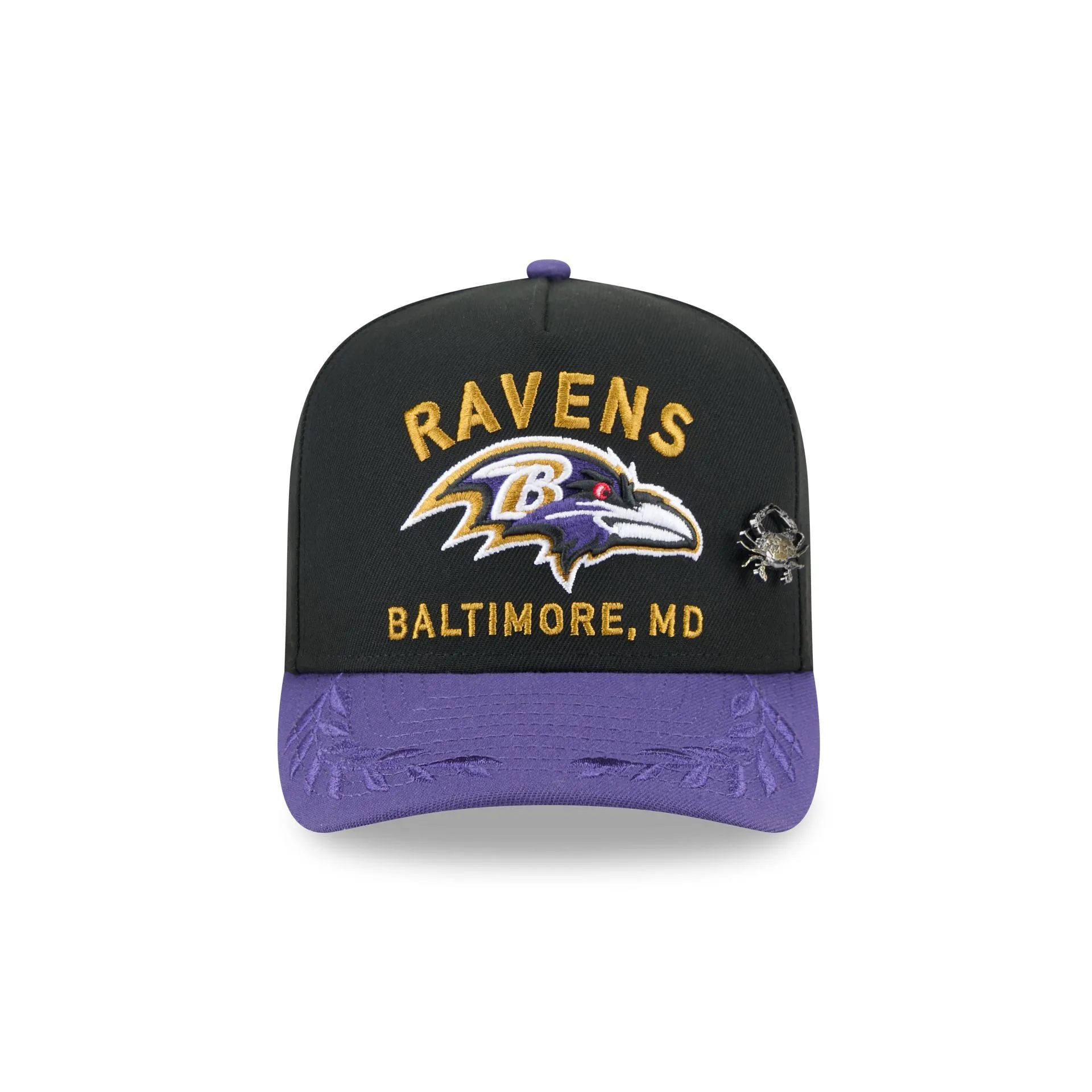 Baltimore Ravens 2025 Draft Black 59FIFTY A-Frame Fitted Hat sold by New Era product image thumbnail 2