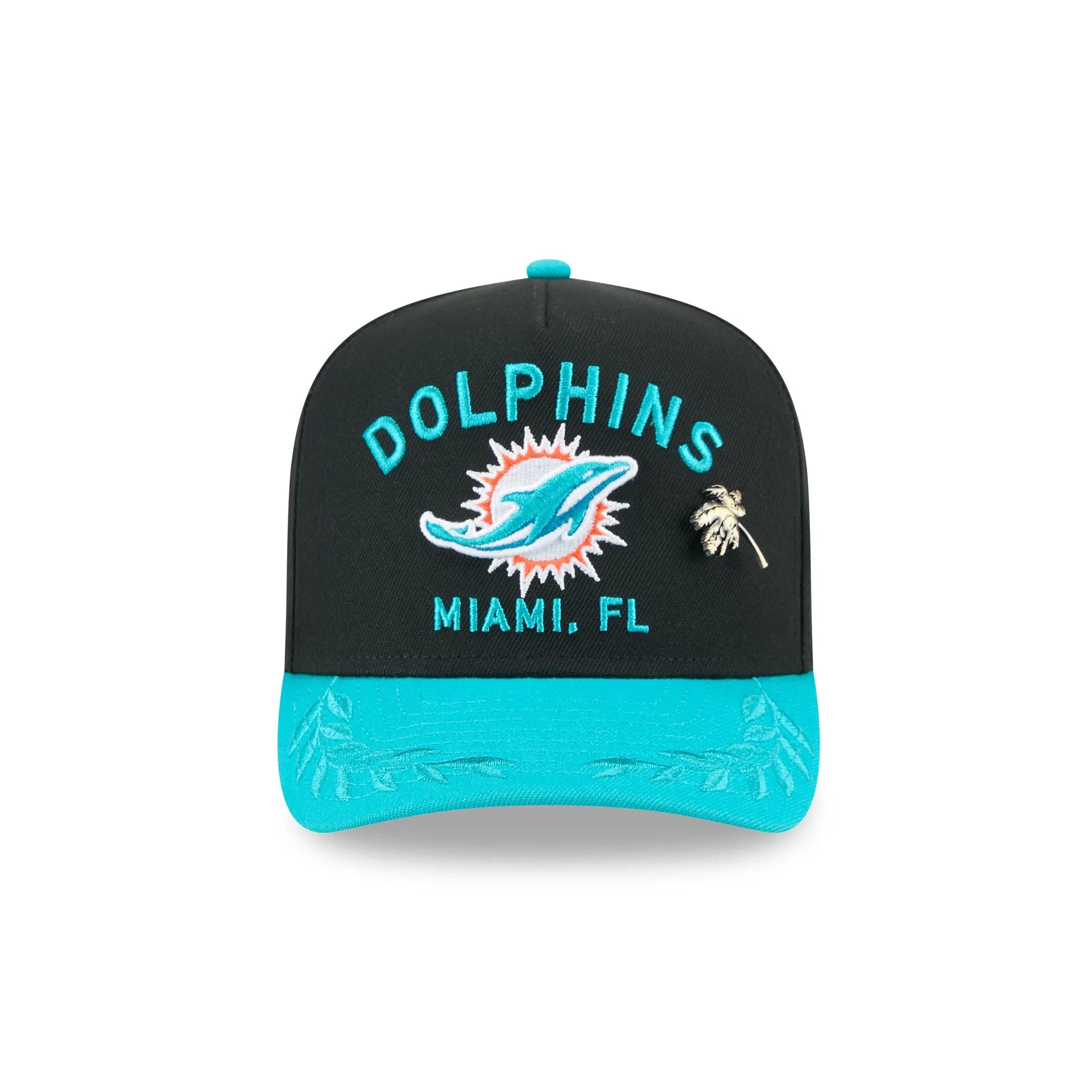 Miami Dolphins 2025 Draft Black 59FIFTY A-Frame Fitted Hat sold by New Era product image thumbnail 2