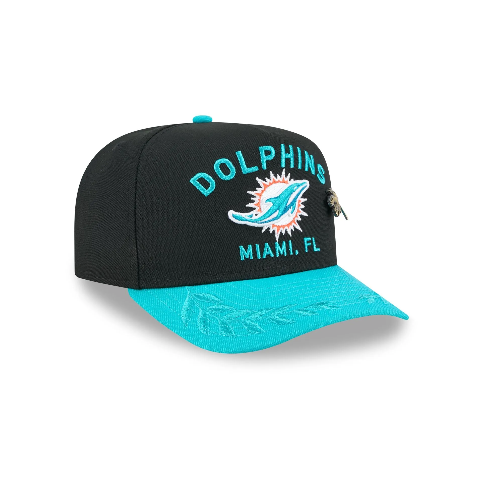 Miami Dolphins 2025 Draft Black 59FIFTY A-Frame Fitted Hat sold by New Era product image thumbnail 3
