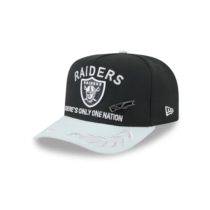 Las Vegas Raiders 2025 Draft Black 59FIFTY A-Frame Fitted Hat sold by New Era