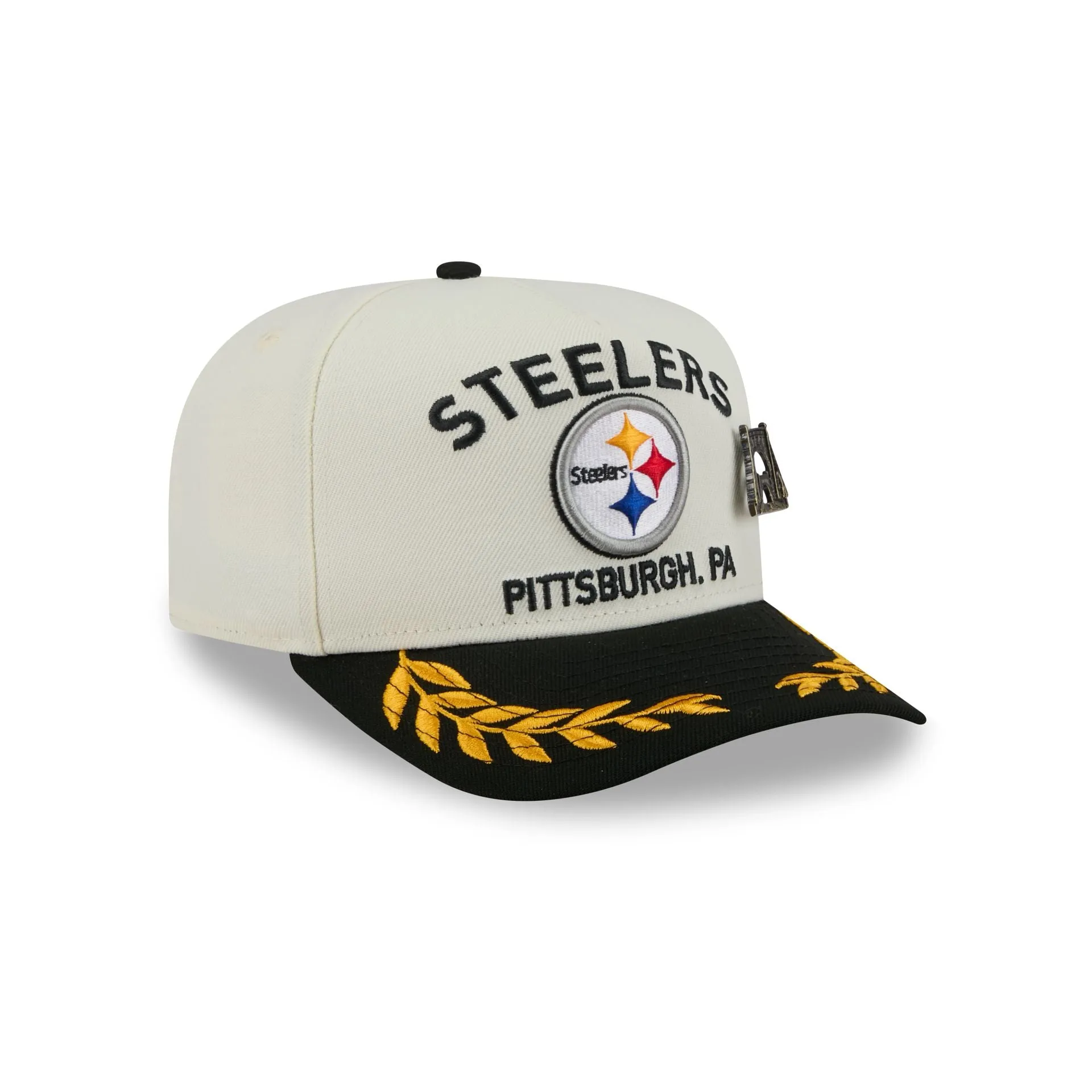 Pittsburgh Steelers 2025 Draft Chrome White 59FIFTY A-Frame Fitted Hat sold by New Era product image thumbnail 3