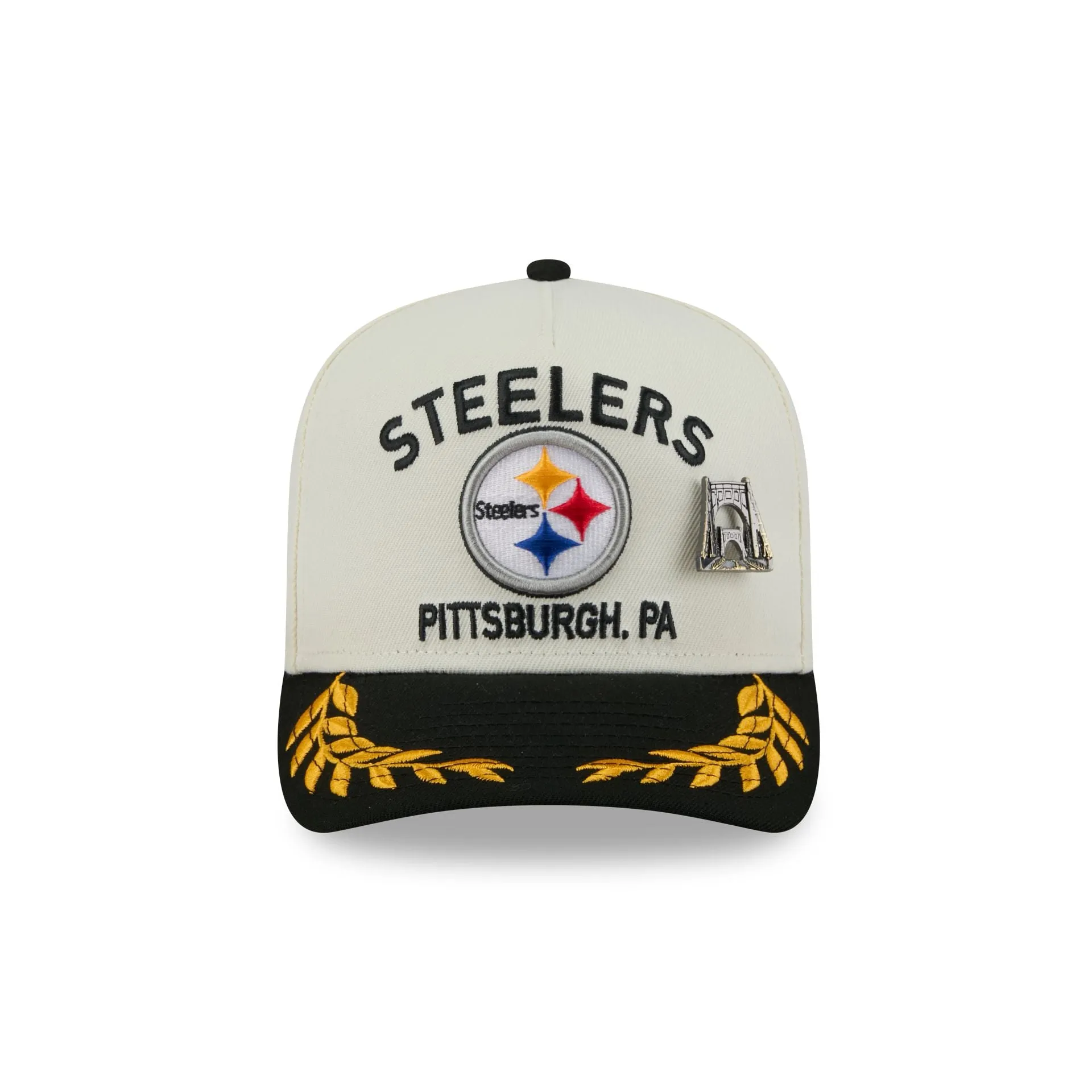 Pittsburgh Steelers 2025 Draft Chrome White 59FIFTY A-Frame Fitted Hat sold by New Era product image thumbnail 2