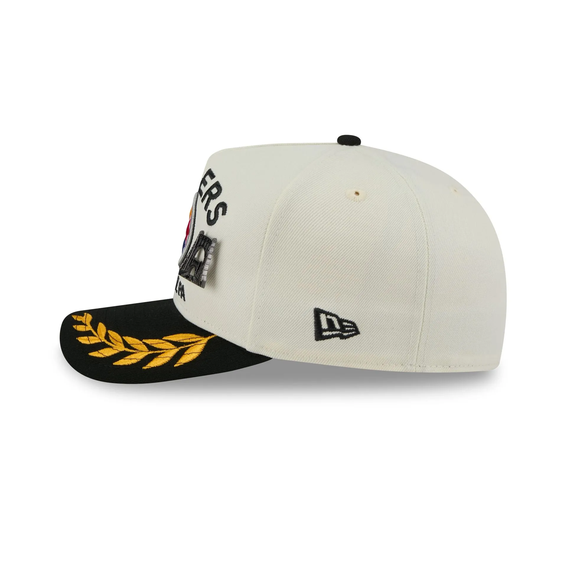 Pittsburgh Steelers 2025 Draft Chrome White 59FIFTY A-Frame Fitted Hat sold by New Era product image thumbnail 4