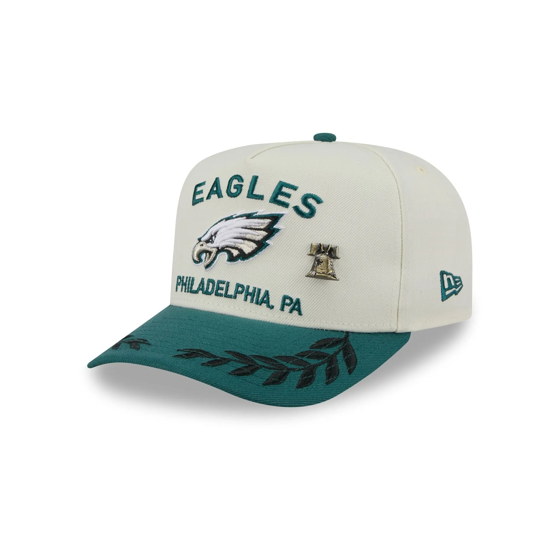 Philadelphia Eagles 2025 Draft Chrome White 59FIFTY A-Frame Fitted Hat sold by New Era