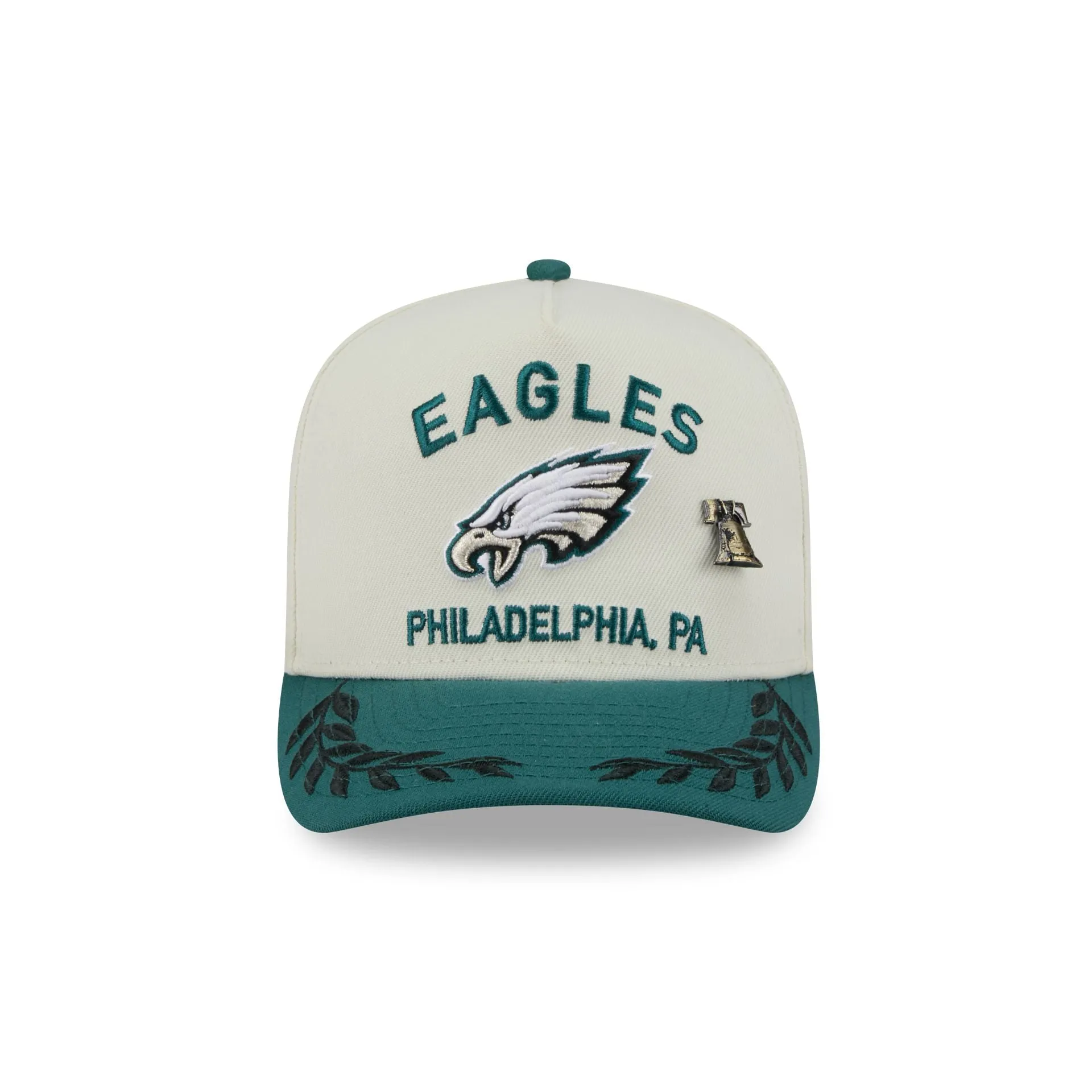 Philadelphia Eagles 2025 Draft Chrome White 59FIFTY A-Frame Fitted Hat sold by New Era product image thumbnail 2