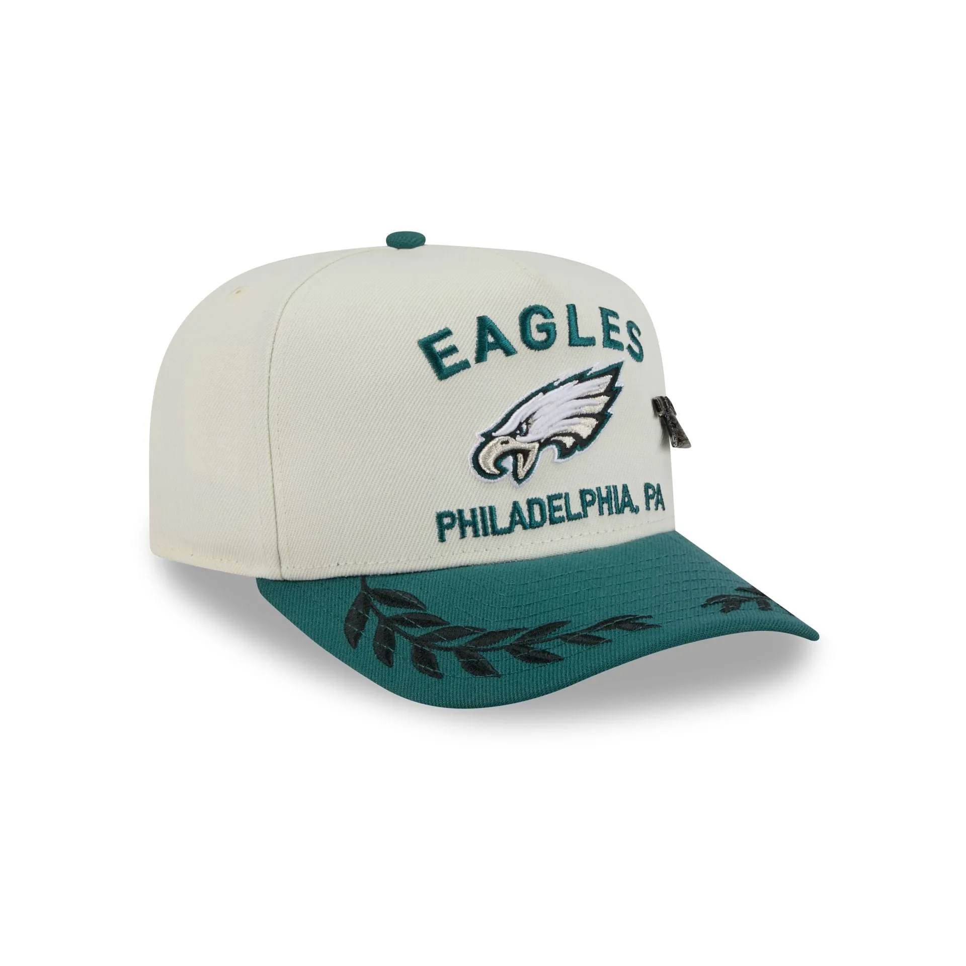 Philadelphia Eagles 2025 Draft Chrome White 59FIFTY A-Frame Fitted Hat sold by New Era product image thumbnail 3