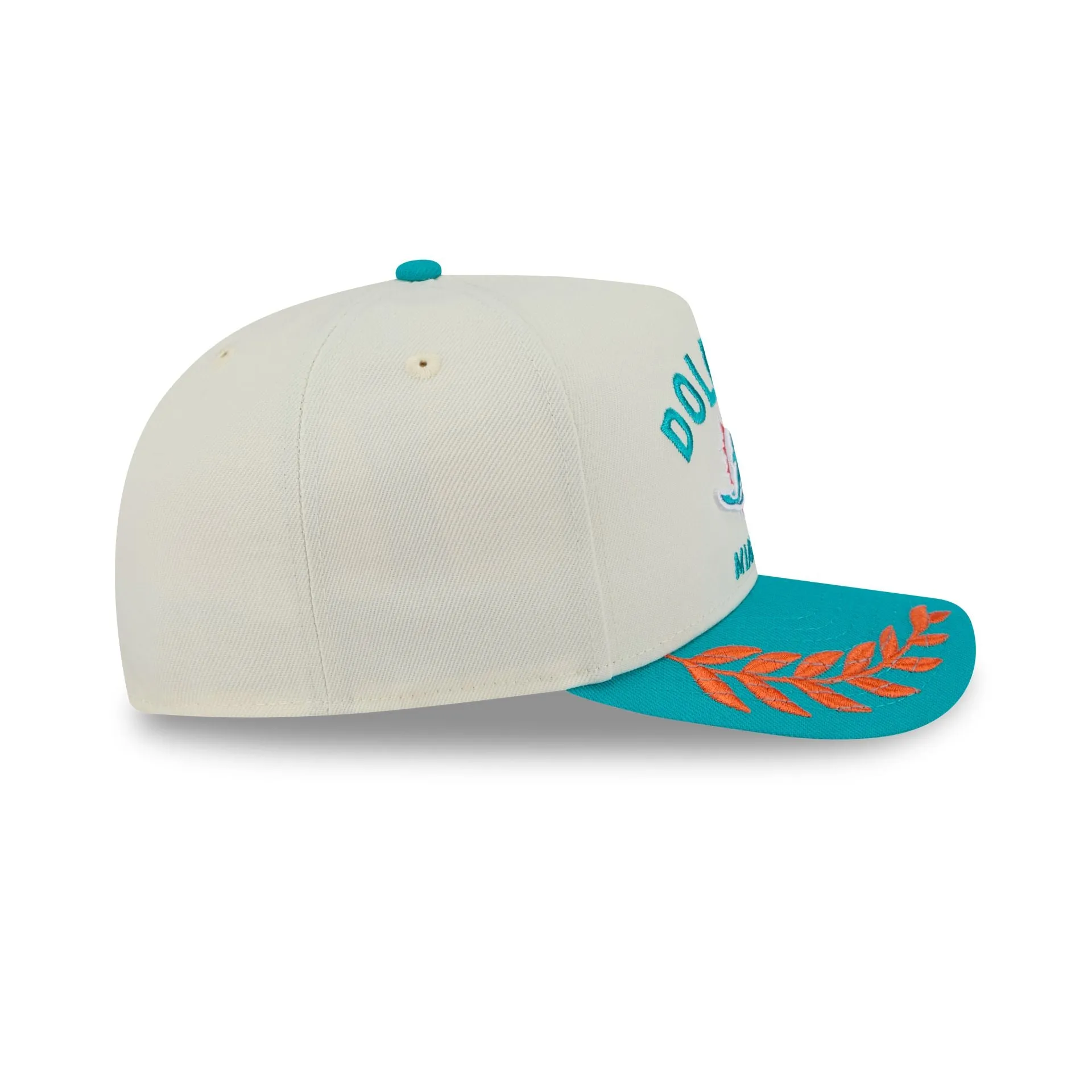 Miami Dolphins 2025 Draft Chrome White 59FIFTY A-Frame Fitted Hat sold by New Era product image thumbnail 5
